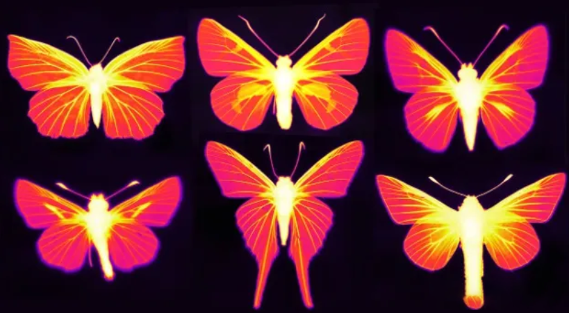 蝴蝶熱成像圖片 蝴蝶熱成像圖片
